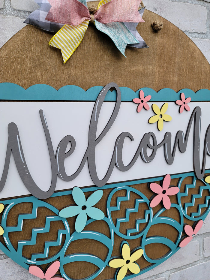 Welcome Easter Egg Door Hanger- wholesale