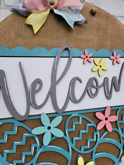 Welcome Easter Egg Door Hanger- wholesale
