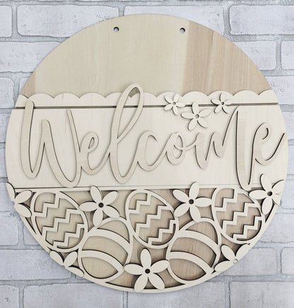Welcome Easter Egg Door Hanger- wholesale