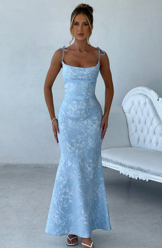 Whitney Maxi Dress - Blue Dress Babyboo Fashion Premium Exclusive Design