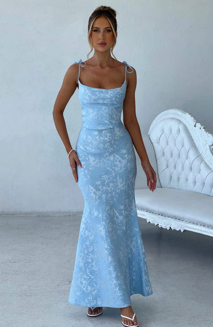Whitney Maxi Dress - Blue Dress XS Babyboo Fashion Premium Exclusive Design
