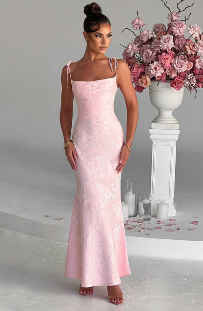 Whitney Maxi Dress - Blush Dress Babyboo Fashion Premium Exclusive Design