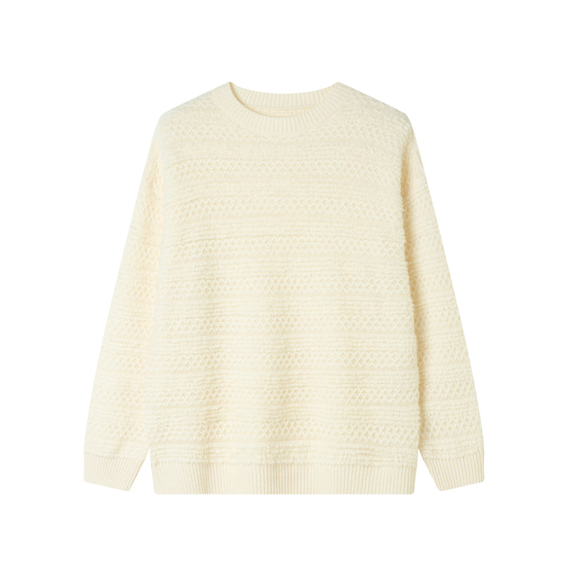Wool crew neck sweater