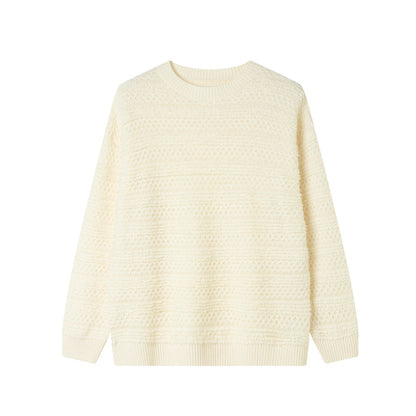 Wool crew neck sweater