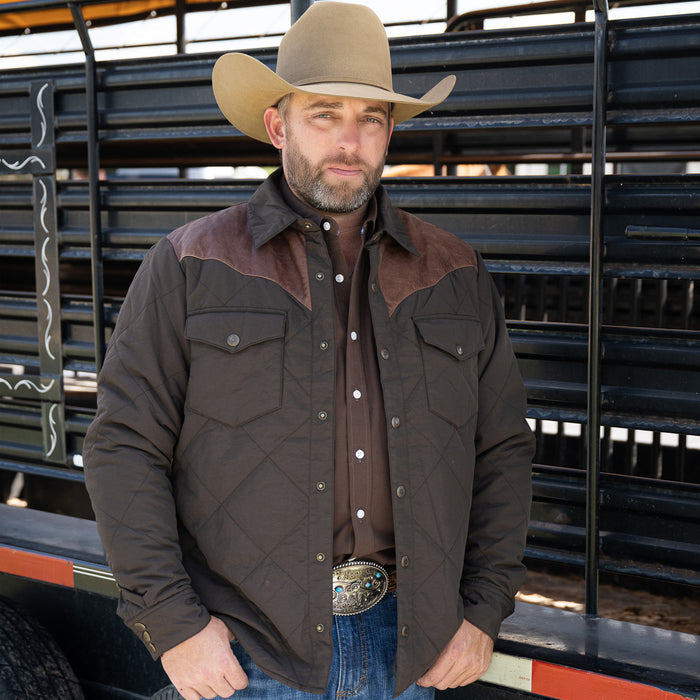 Work Shirt Jacket - Carob - RESISTOL Cowboy Hats