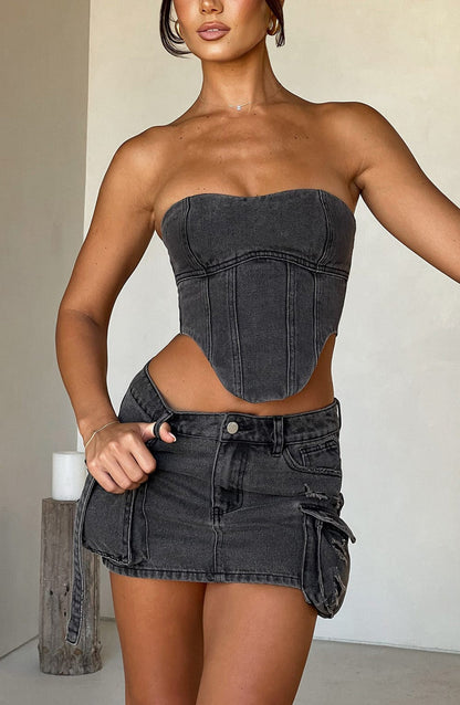 Yasie Corset - Black Tops Babyboo Fashion Premium Exclusive Design