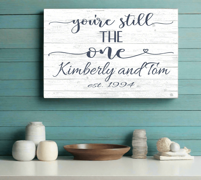 You're Still The One Anniversary Gift Personalized Names & Established Date - Broad Bay Personalized Gifts Shipped Fast