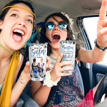 You're The Sister I Got To Choose - Personalized Custom Floral Tumbler - Birthday Gift For Bestie, Best Friend, Sister