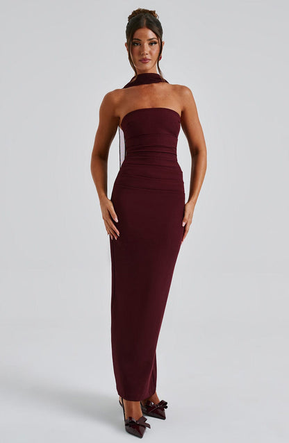 Yulia Maxi Dress - Cherry Lacquer Dress Babyboo Fashion Premium Exclusive Design