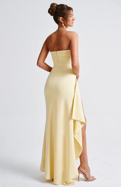 Zafira Maxi Dress - Lemon Dress Babyboo Fashion Premium Exclusive Design
