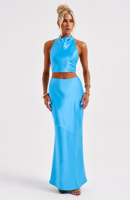 Zaylee Maxi Skirt - Blue Skirt XS Babyboo Fashion Premium Exclusive Design