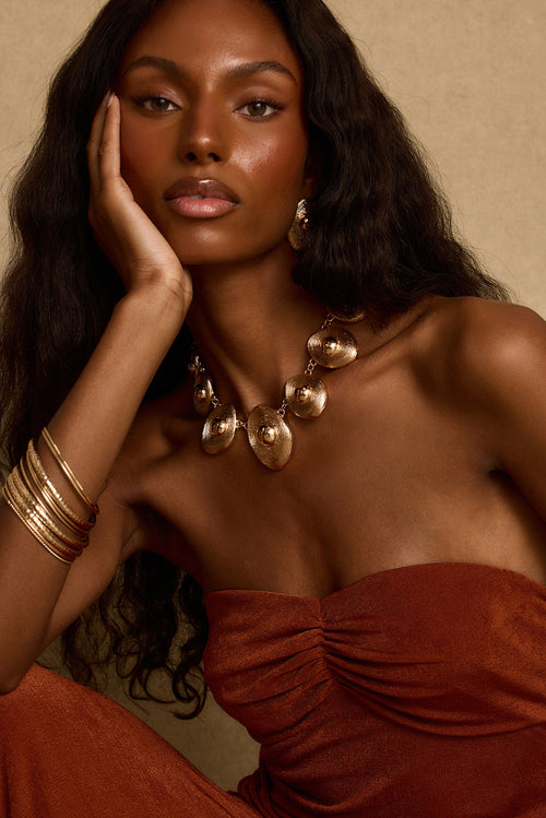 Zenith Gold Statement Necklace