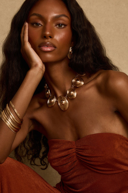 Zenith Gold Statement Necklace