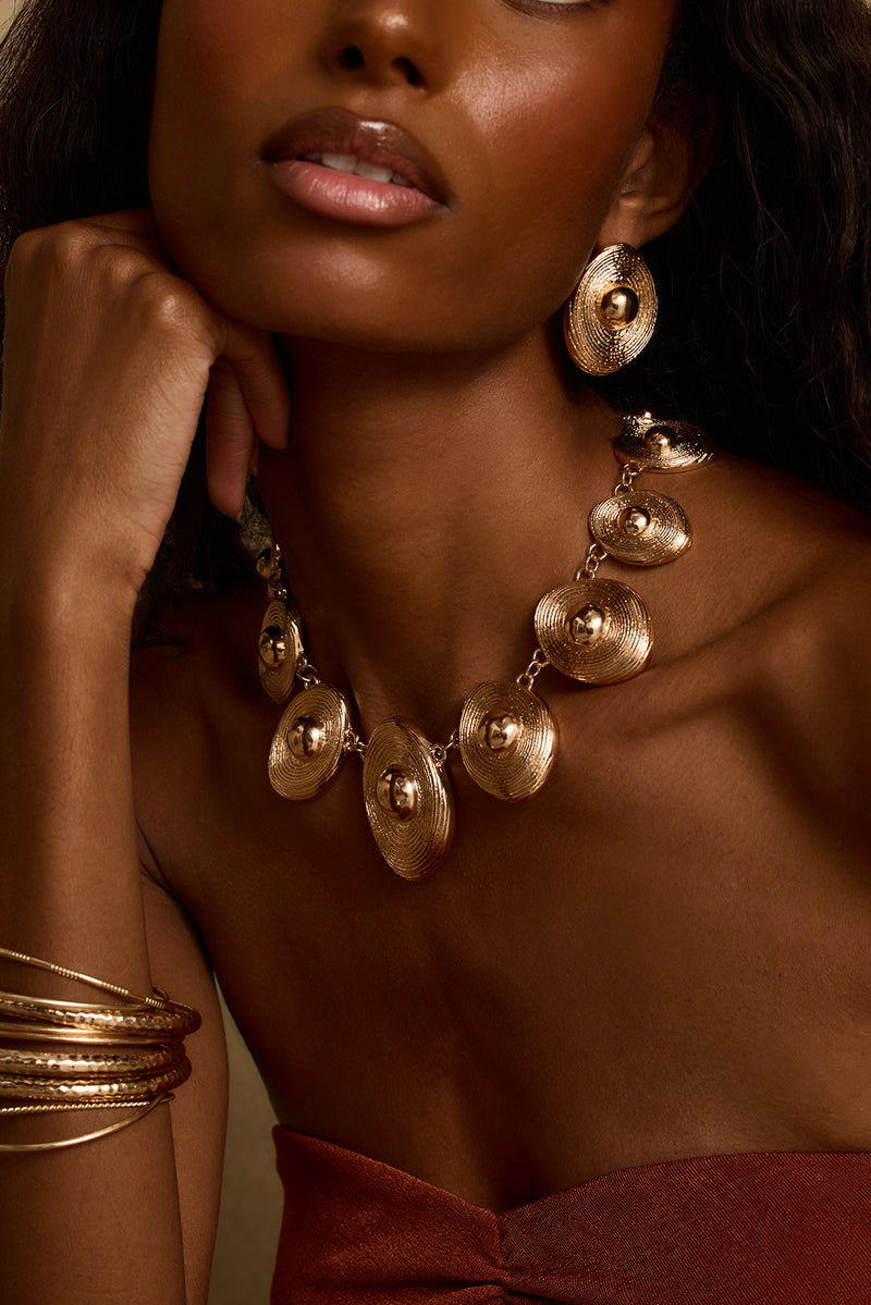 Zenith Gold Statement Necklace